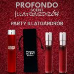 PARTY ILLATGARDRÓB  - FÉRFIAKNAK (2 ILLATTAL ÉS 1 DB FIOLATARTÓ ALUMINIUM TOKKAL)