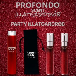   PARTY ILLATGARDRÓB  - FÉRFIAKNAK (2 ILLATTAL ÉS 1 DB FIOLATARTÓ ALUMINIUM TOKKAL)